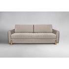 Sofá 3 Lugares 210cm Linho Madero Sofáni Bege/natural