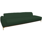 Sofá 3 Lugares 210cm Molino Terminal Esquerdo Suede Verde - C