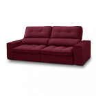 Sofá 3 Lugares 210cm Reclinável Retrátil Veludo Prisma Fergui