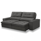 Sofá 3 Lugares 210cm Reclinável Retrátil Veludo Prisma Fergui