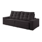 Sofá 3 Lugares 210cm Retrátil Reclinável Orion Marrom