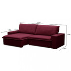 Sofá 3 Lugares 210cm Retrátil Reclinável Veludo Sarov Ferguile