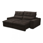 Sofá 3 Lugares 210cm Veludo Retrátril Reclinável Damman Fergu