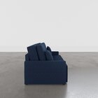 Sofá 3 Lugares 212 X 100 X 90 Cm Veludo Tomie Yescasa Azul Ma