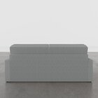 Sofá 3 Lugares 212 X 100 X 90 Cm Veludo Tomie Yescasa Cinza