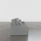 Sofá 3 Lugares 212 X 100 X 90 Cm Veludo Tomie Yescasa Cinza