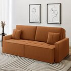 Sofá 3 Lugares 212 X 100 X 90 Cm Veludo Tomie Yescasa Terraco