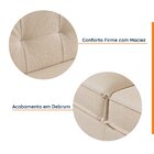 Sofá 3 Lugares 212cm Em Linho Tiê Cabecasa Madeiraoriginals B