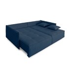 Sofá 3 Lugares 212cm Home Home Contemporâneo Azul Jeans
