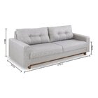 Sofá 3 Lugares 213cm Capella