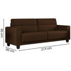 Sofa 3 Lugares 214 Cm Greco Veludo Moll