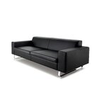 Sofá 3 Lugares 215cm Flit Estilo Moderno Courissimo Pés Em Al