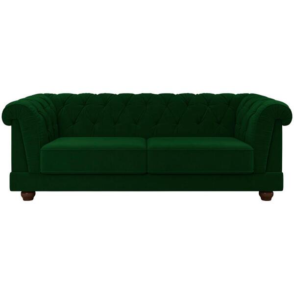 Sofa 3 Lugares 220 Cm Ponteio Veludo Moll