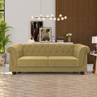 Sofa 3 Lugares 220 Cm Ponteio Veludo Moll