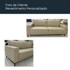 Sofá 3 Lugares 220cm Chili Linho Off White - Sallar Home