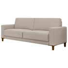 Sofá 3 Lugares 220cm Chili Linho Off White - Sallar Home