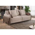 Sofá 3 Lugares 220cm Hawai Estofados Arpaan Bege