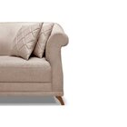 Sofá 3 Lugares 220cm Linho Arras  Areia