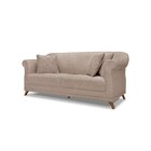 Sofá 3 Lugares 220cm Linho Arras  Areia