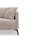 Sofá 3 Lugares 220cm Linho Lion  Areia