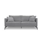 Sofá 3 Lugares 220cm Linho Lion  Cinza