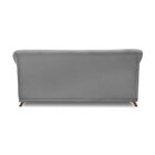 Sofá 3 Lugares 220cm Veludo Arras  Cinza