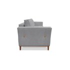 Sofá 3 Lugares 230cm Linho Brest  Cinza