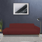 Sofá 3 Lugares 230cm Molino Terminal Direito Suede Vermelho -