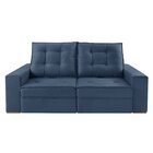 Sofá 3 Lugares 230cm Retrátil Reclinável Orion Azul