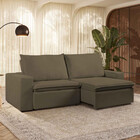 Sofá 3 Lugares 230cm Retrátil Reclinável Veludo Daniela Takei