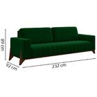 Sofa 3 Lugares 232 Cm Veron Moll