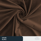 Sofá 3 Lugares 238cm Huskyer Veludo Marrom - Sallar Home