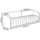 Sofa 3 Lugares 252 Cm Memphis Corano Moll