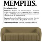 Sofa 3 Lugares 252 Cm Memphis Veludo Moll