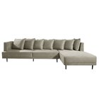 Sofá 3 Lugares 255cm Molas Ensacadas D-33 Veludo Laurem Parop