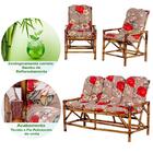 Sofá 3 Lugares 2 Cadeiras De Bambu Cancun G04 Para Area Edicu