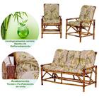 Sofá 3 Lugares 2 Cadeiras De Bambu Cancun G05 Para Area Edicu