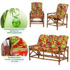 Sofá 3 Lugares 2 Cadeiras De Bambu Cancun G09 Para Area Edicu