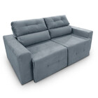 Sofá 3 Lugares  Retrátil Reclinável 190cm Veludo Lisboa Tiba