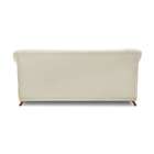 Sofá 3 Lugares Abruzzo Veludo Bege 180 Cm