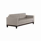 Sofá 3 Lugares Alive Base De Madeira Linho Cotton Cru 210 Cm