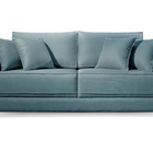 Sofá 3 Lugares Almofada Solta Linho Azul Helô 2m