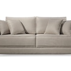 Sofá 3 Lugares Almofada Solta Linho Cinza Medio Helô 2m