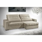 Sofá 3 Lugares Ametista 222 Cm  Capuccino