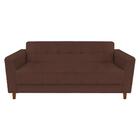 Sofá 3 Lugares Arezzo Suede Marrom