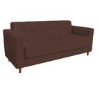 Sofá 3 Lugares Arezzo Suede Marrom