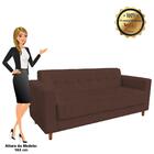 Sofá 3 Lugares Arezzo Suede Marrom