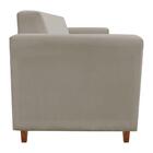 Sofá 3 Lugares Arezzo Suede Marrom Rato