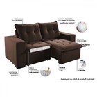 Sofá 3 Lugares Arsenal Retrátil E Reclinável Bombom - Viero M