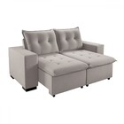 Sofá 3 Lugares Arsenal Retrátil E Reclinável Marfim - Viero M